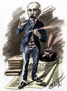 Georges Clemenceau (1841-1929), Franse politicus. door Manuel Luque