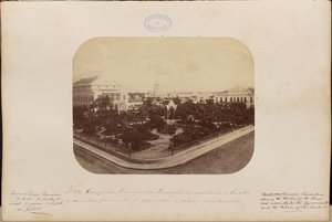 Campo das Princezas in Pernambuco met het theater, de provinciale vergadering, het gymnasium en het presidentieel paleis door Marc Ferrez