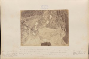 Gedetailleerde studie van het noordelijke deel van de carte in de Red Gate glaciale formatie door Marc Ferrez