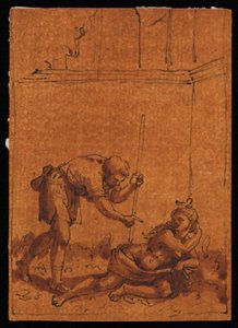 Cymon en Iphigenia door Marcantonio Raimondi