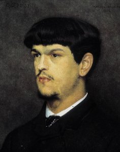Portret van Claude Debussy door Marcel Andre Baschet