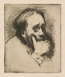 Driekwartportret van Edgar Degas