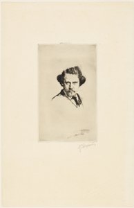 Portret van Alfred Cadart door Marcellin Gilbert Desboutin
