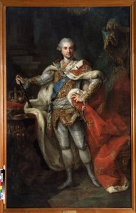 Portret van Stanislaw II August Poniatowski, koning en groothertog van het Pools-Litouwse Gemenebest (1732-1798)
