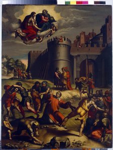 Het martelaarschap van Sint Stefanus door Marcello Venusti