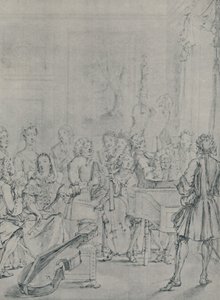 Een Concert in een Adellijk Huis, 1736, 1920 door Marcellus Laroon the Younger