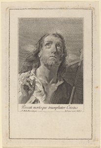 Peccati Mortisque Triumphor Christus door Marco Alvise Pitteri after Giovanni Battista Piazzetta