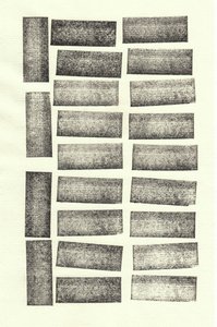 Stones_22, 2017 (rubberen stempels) door Marco Campedelli
