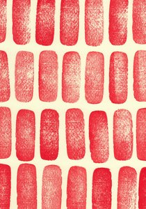 Stenen_rood, 2017 (rubberen stempels)