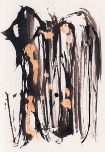 Wabi Sabi, 2018 (inkt en bleekmiddel op papier)