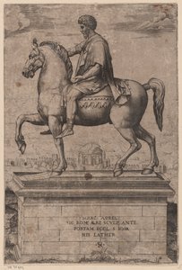 Ruiterstandbeeld van Marcus Aurelius door Marco Dente