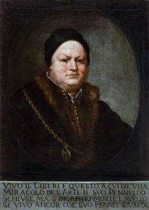 Portret van schilder Pietro Liberi door Marco Liberi