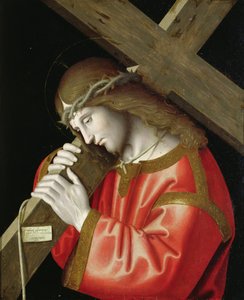 Christus draagt zijn kruis door Marco Palmezzano