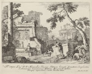 Landschap met Ruïnes door Marco Ricci