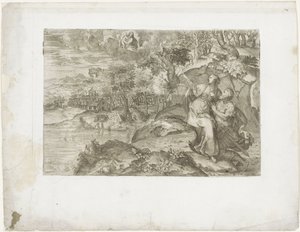 Caesar Augustus en de Tiburtijnse Sibylle door Marco dell
