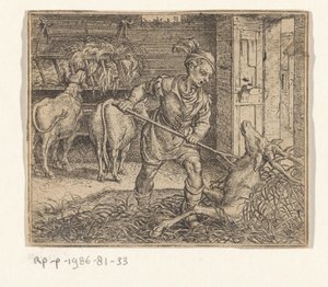 Fabel van het hert in de ossenstal