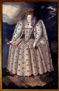 Voetportret van Koningin Elisabeth I van Engeland (detail)
