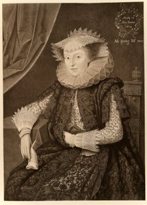 Mary Sidney, Gravin van Pembroke, uit James I en VI, gedrukt door Manzi Joyant & Co. Parijs, 1904 (collotype)