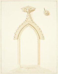 Deur van de Vestry Kamer van de Kathedraal van Bristol door Marcus H. Homes