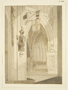 Monument van Penn, banieren, enz., in St. Mary Redcliffe door Marcus H. Homes