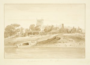 Zuidaanzicht van de kathedraal van Bristol door Marcus H. Homes