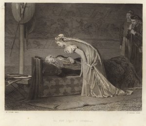 Koning Lear en Cordelia door Marcus Stone