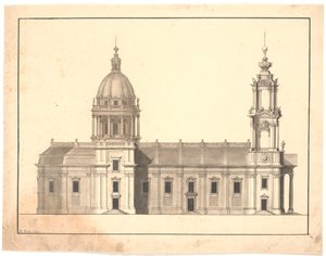 Dezelfde kerk, gezien vanaf de zijkant door Marcus Tuscher