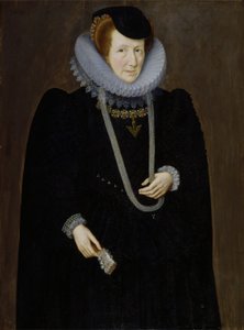 Portret van een vrouw, waarschijnlijk Eleanor Packington, Lady Scudamore door Marcus the Younger Gheeraerts