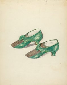 Damesschoenen, ca. 1940 door Margaret Concha