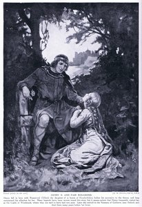 Hendrik II en de mooie Rosamund door Margaret Dovaston