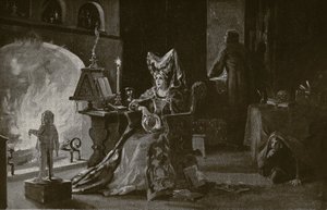De hertogin van Gloucester beoefent tovenarij, illustratie uit 