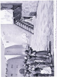 De executie van de Bab in 1850AD (litho) door Margaret Dovaston
