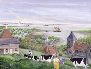 Boerderij aan de Theems door Margaret Loxton