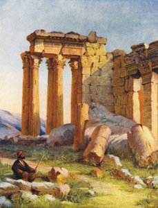 De kleine tempel, Baalbek door Margaret Thomas