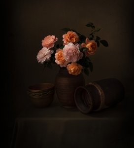 Stilleven met Moody Rose door Margareth Perfoncio