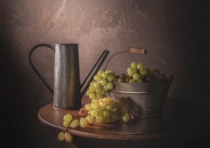 Vintage druivenoogst