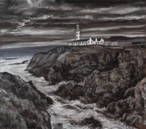 Storm op de rotsen door Margo Starkey