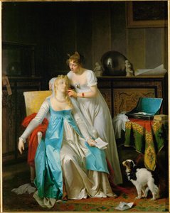 Slecht nieuws. Tentoongesteld in de Salon van 1804 ...