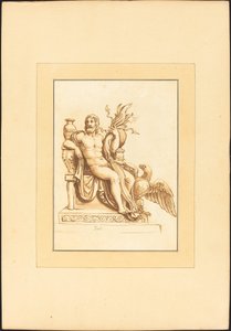Jupiter door Maria Catharina Prestel after Giulio Romano