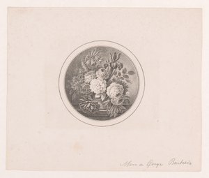 Bloemen in een vaas door Maria Geertruida de Goeje Barbiers (attributed to)
