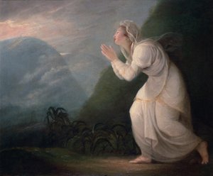 Perzische Dame die de Opkomende Zon Aanbidt, 1784