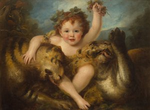 Portret van de Eerwaarde George Lamb als de Jonge Bacchus