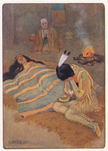 Illustratie voor Hiawatha door Longfellow door Maria Louise Kirk