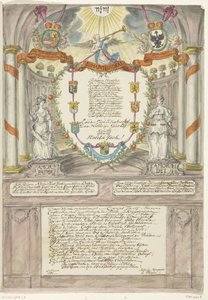 Vers voor prinses Wilhelmina bij de veertigste verjaardag van prins Willem V, 1788