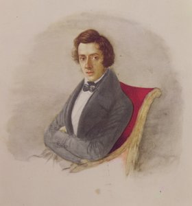 Portret van Frédéric Chopin (1810-49) door Maria Wodzinska
