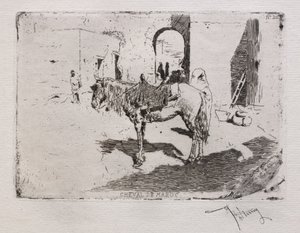 Paard van Marokko door Mariano Fortuny y Carbó