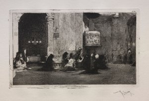 Eglise St. Joseph in Madrid door Mariano José María Bernardo Fortuny y Carbó