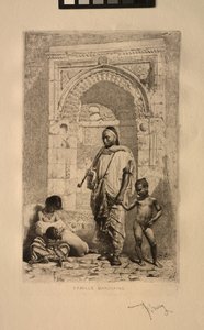 Marokkaanse Familie, 1862 door Mariano José María Bernardo Fortuny y Carbó