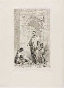 Marokkaanse familie door Mariano Fortuny y Marsal