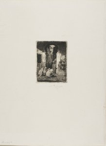 Tanger, zittende Arabieren door Mariano Fortuny y Marsal